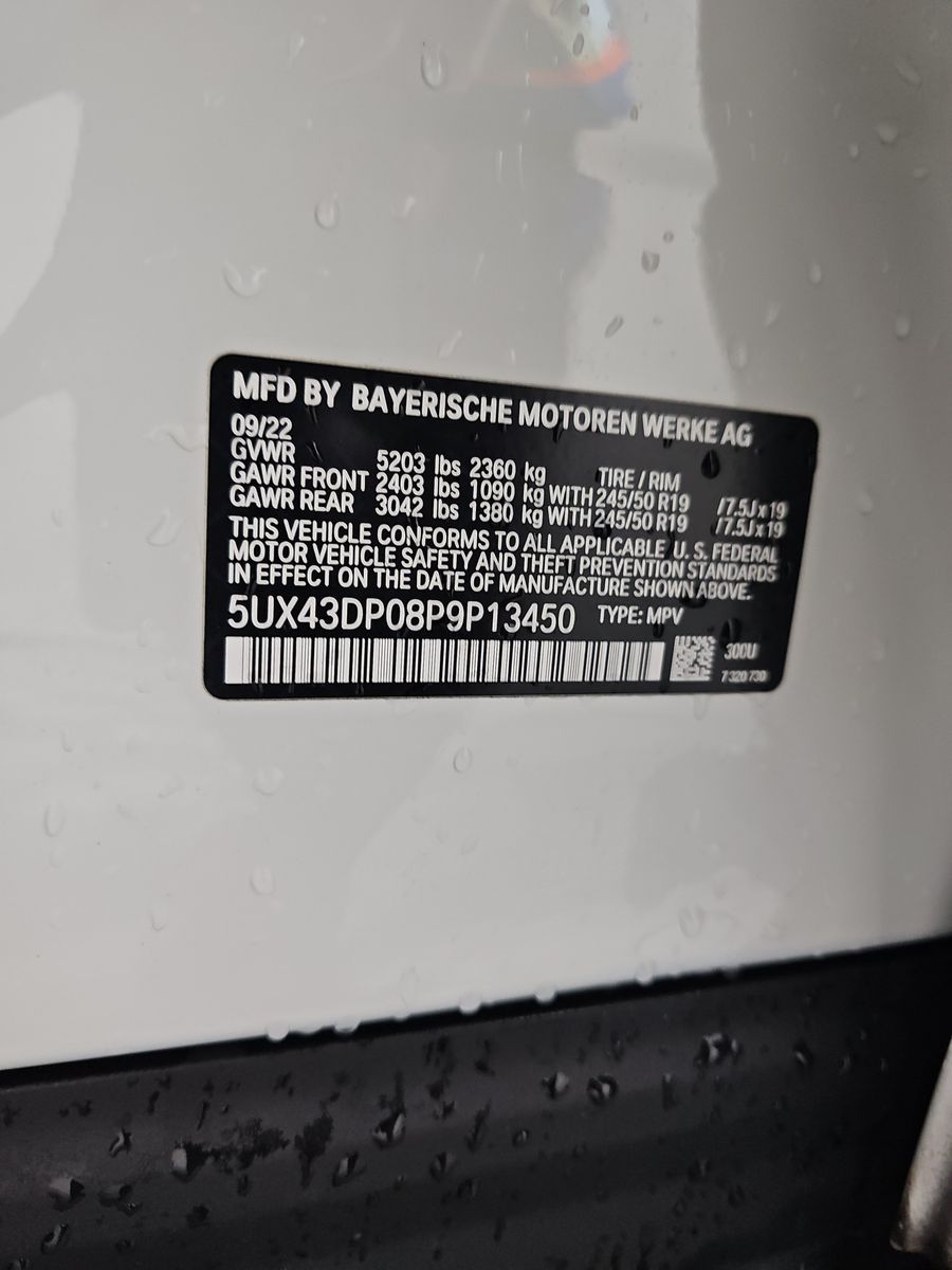 2023 BMW X3 sDrive30i RWD