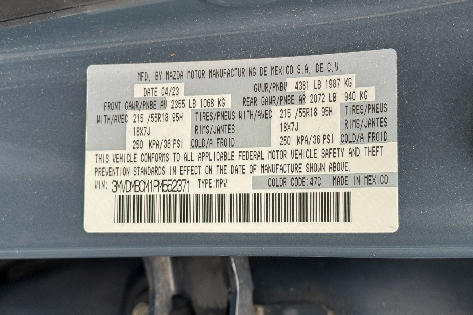 2023 MAZDA CX-30 2.5 S Carbon Edition AWD