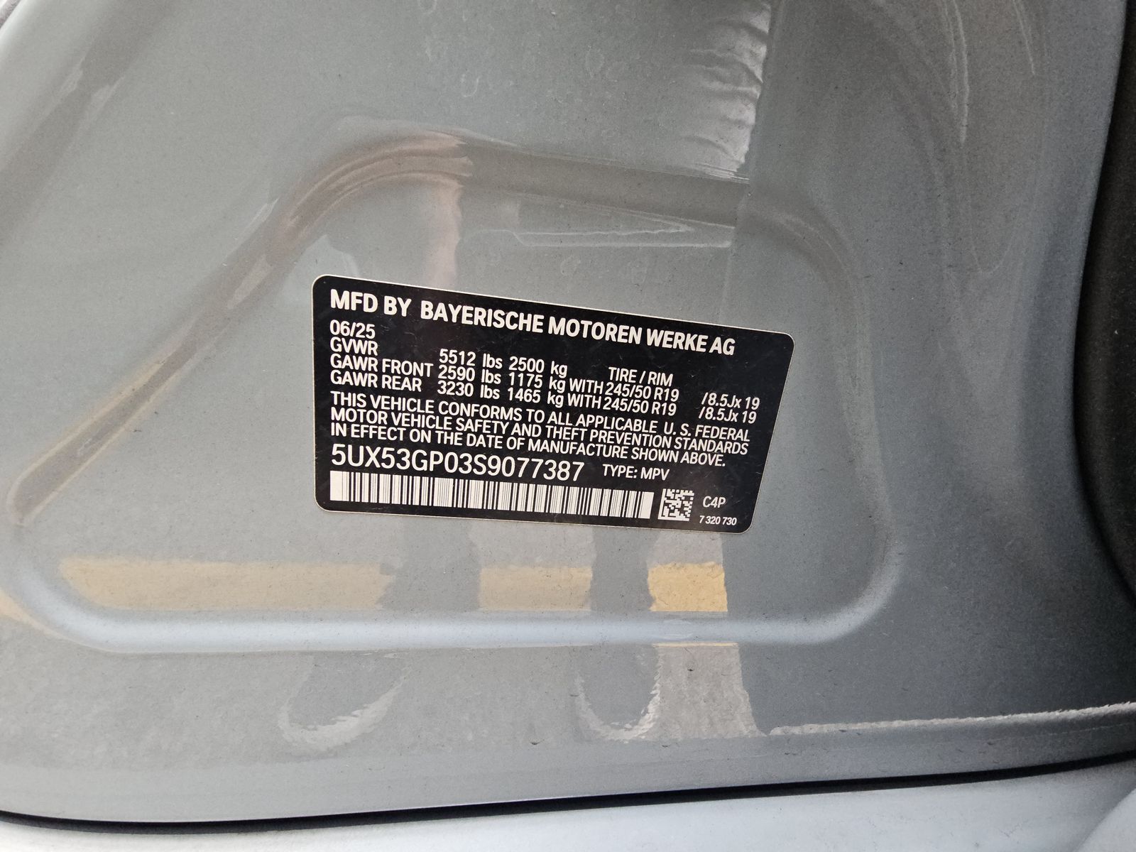 2025 BMW X3 xDrive30i AWD