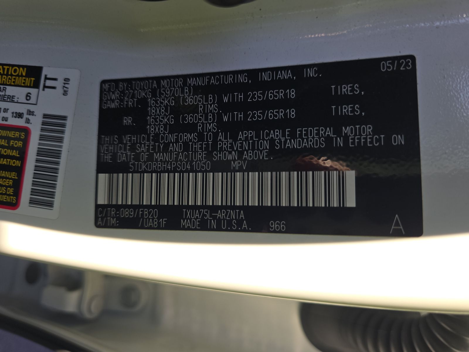 2023 Toyota Highlander LE AWD