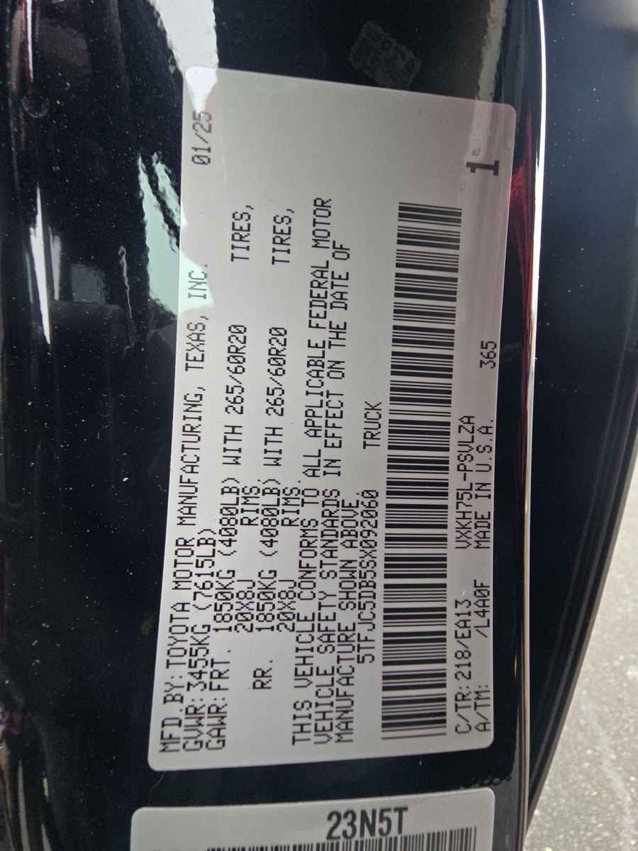 2025 Toyota Tundra Hybrid Limited AWD