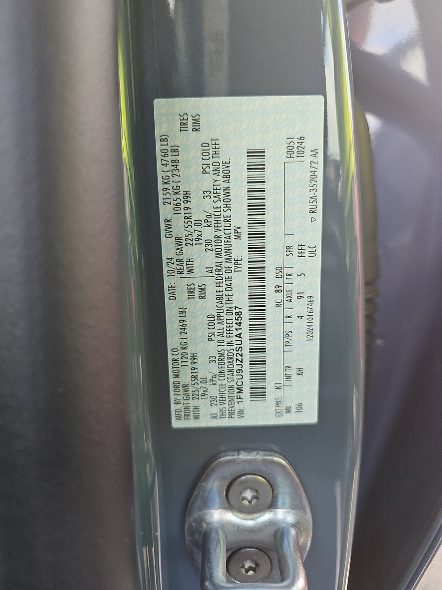 2025 Ford Escape Hybrid Platinum AWD