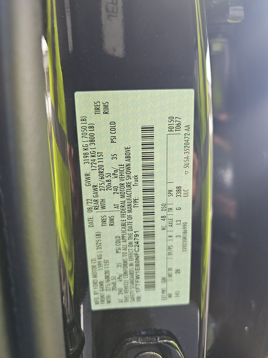 2022 Ford F-150 Lariat AWD