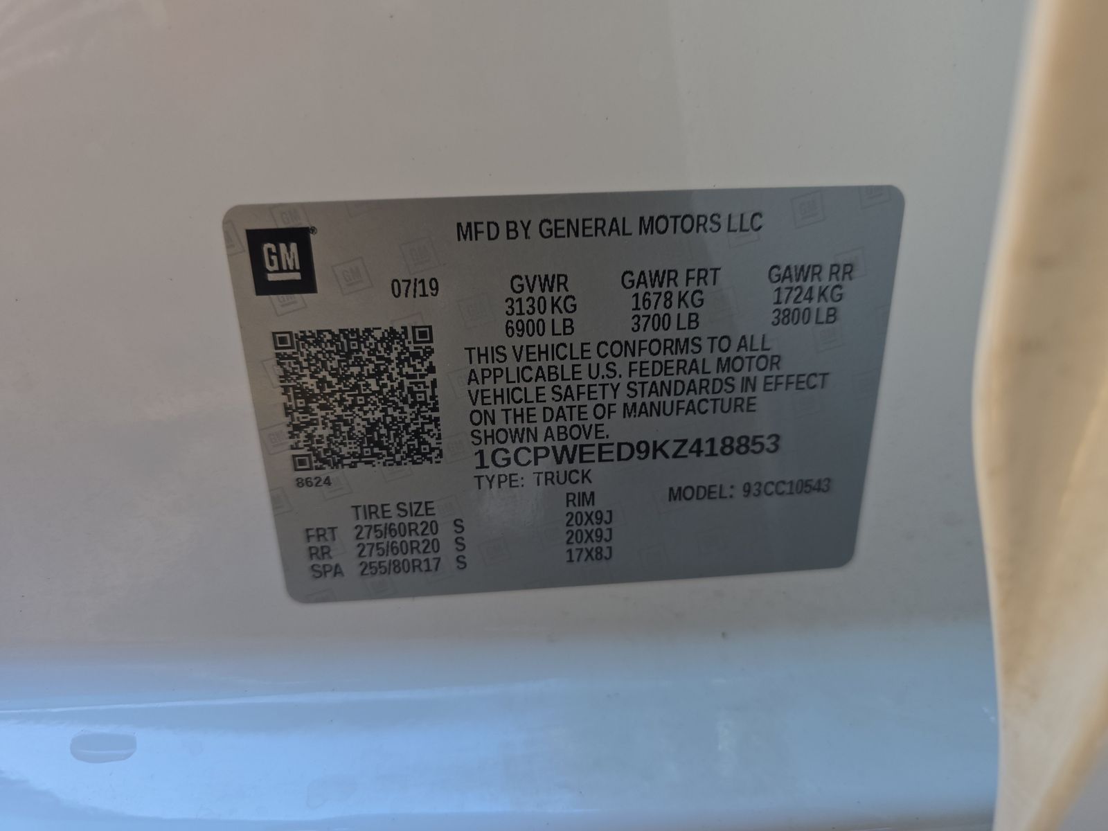 2019 Chevrolet Silverado 1500 LTZ RWD