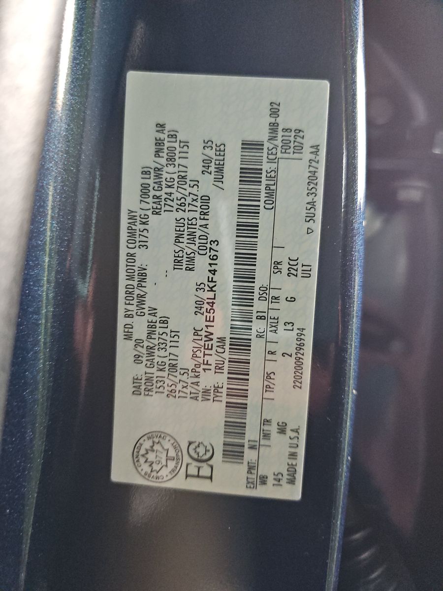 2020 Ford F-150 XLT AWD