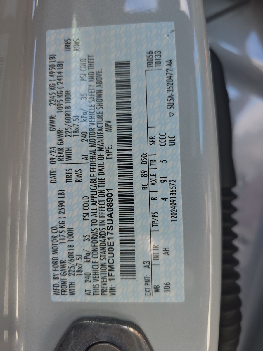 2025 Ford Escape Plug-In Hybrid FWD