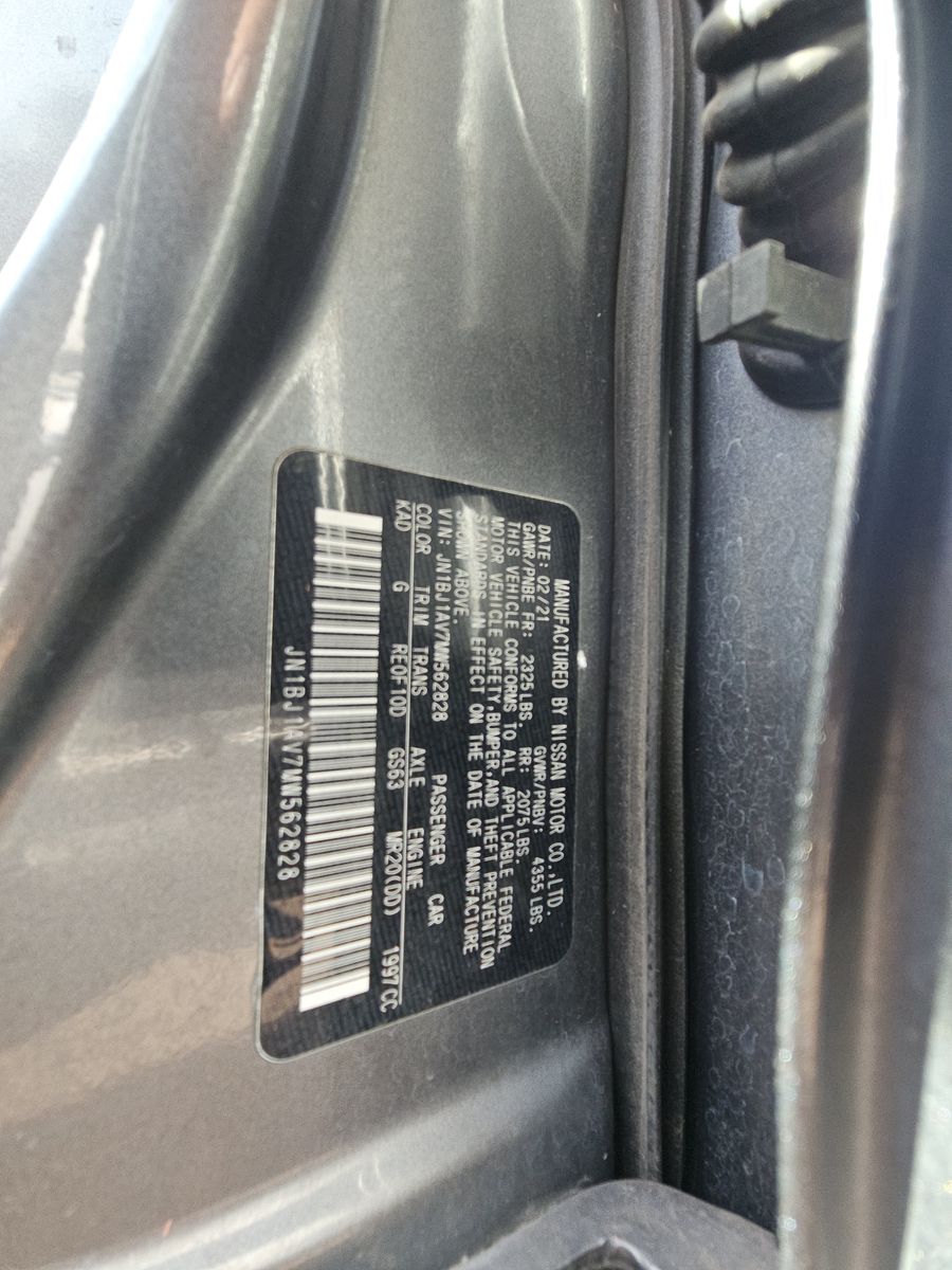 2021 Nissan Rogue Sport S FWD