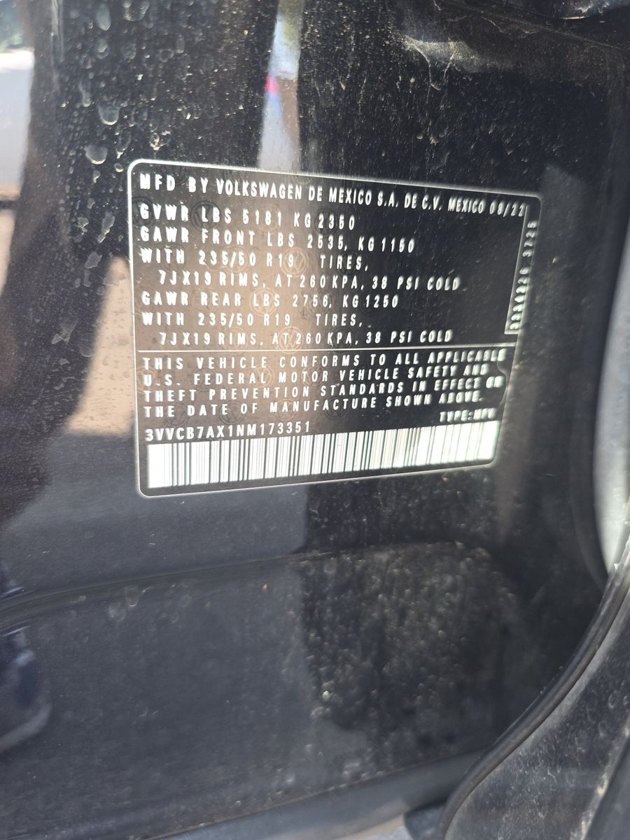 2022 Volkswagen Tiguan 2.0T SE R-Line Black FWD