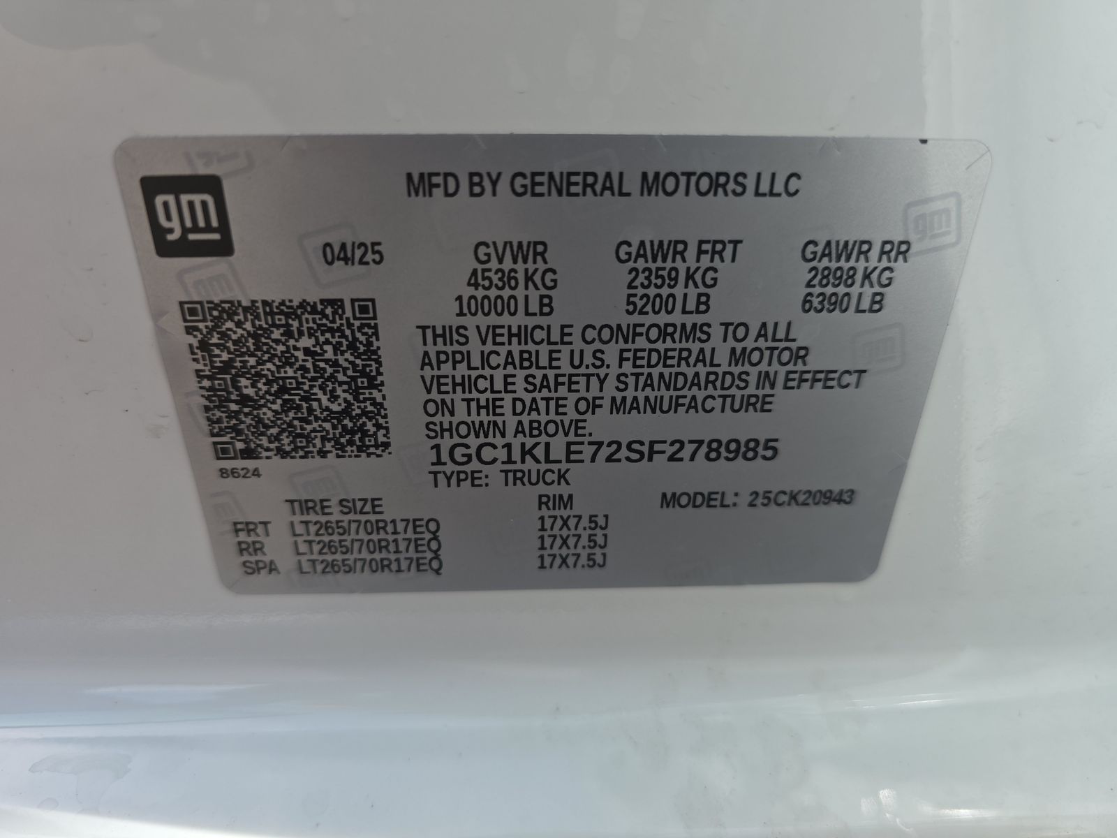 2025 Chevrolet Silverado 2500HD Work Truck AWD