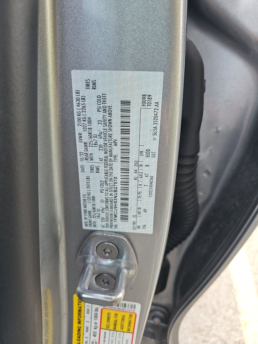 2022 Ford Escape SEL AWD