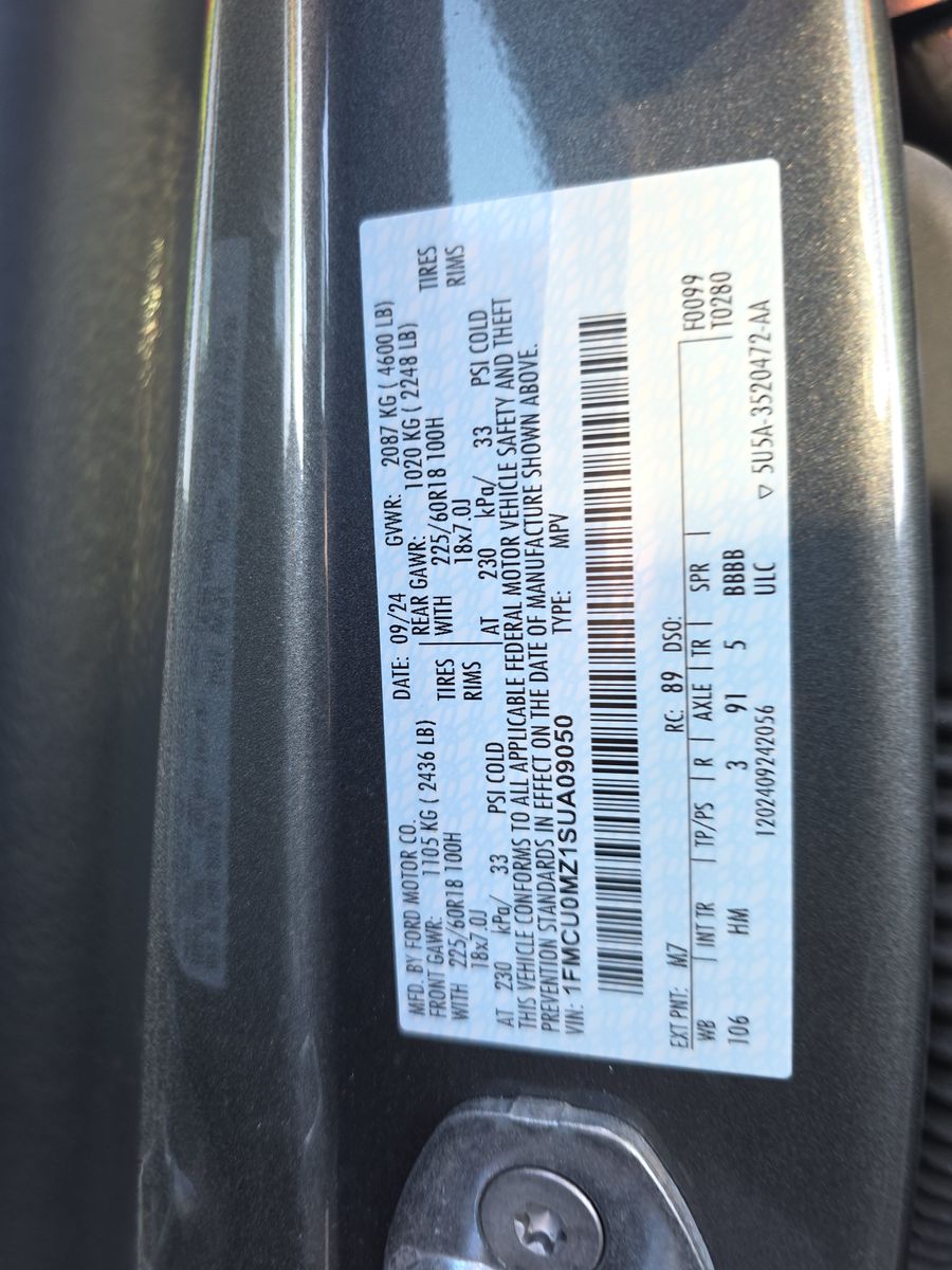 2025 Ford Escape Hybrid ST-Line FWD