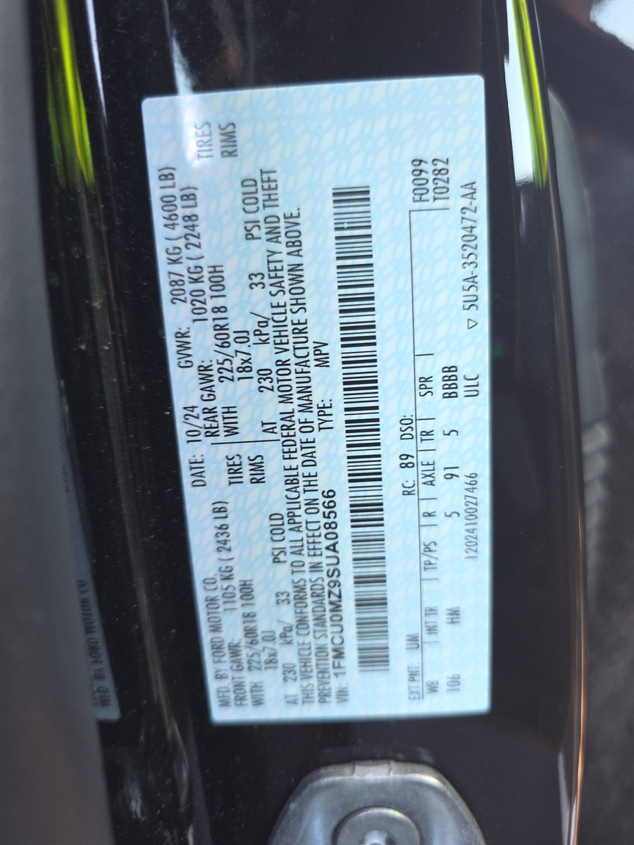 2025 Ford Escape Hybrid ST-Line FWD