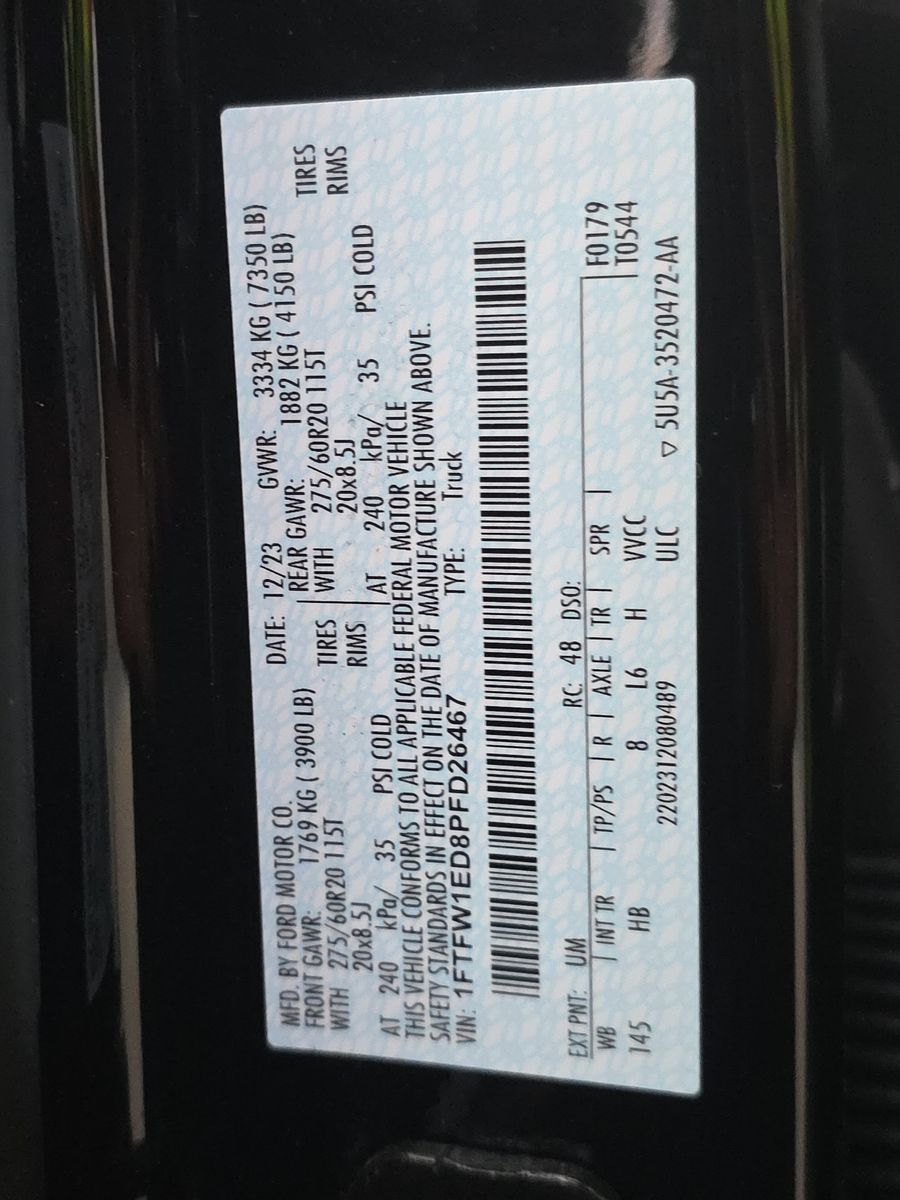 2023 Ford F-150 Hybrid Lariat AWD