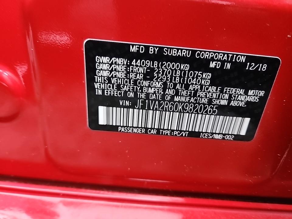 2019 Subaru WRX STi AWD