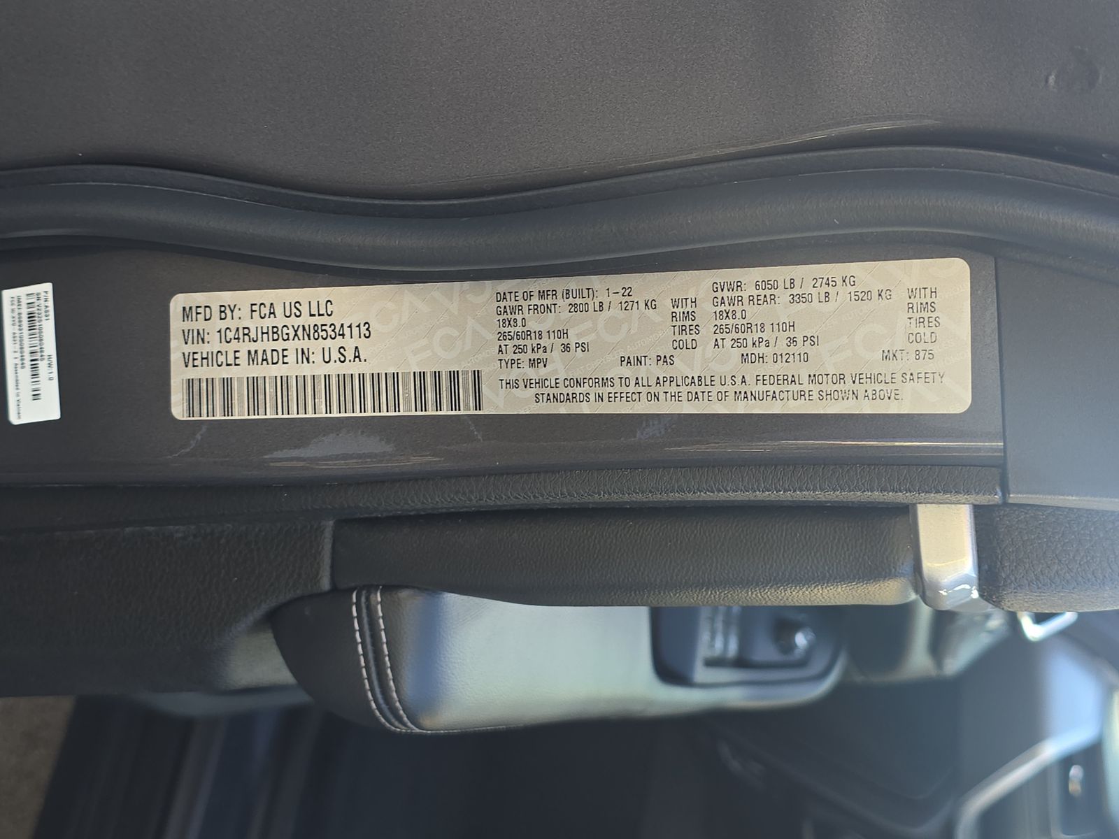 2022 Jeep Grand Cherokee Limited AWD