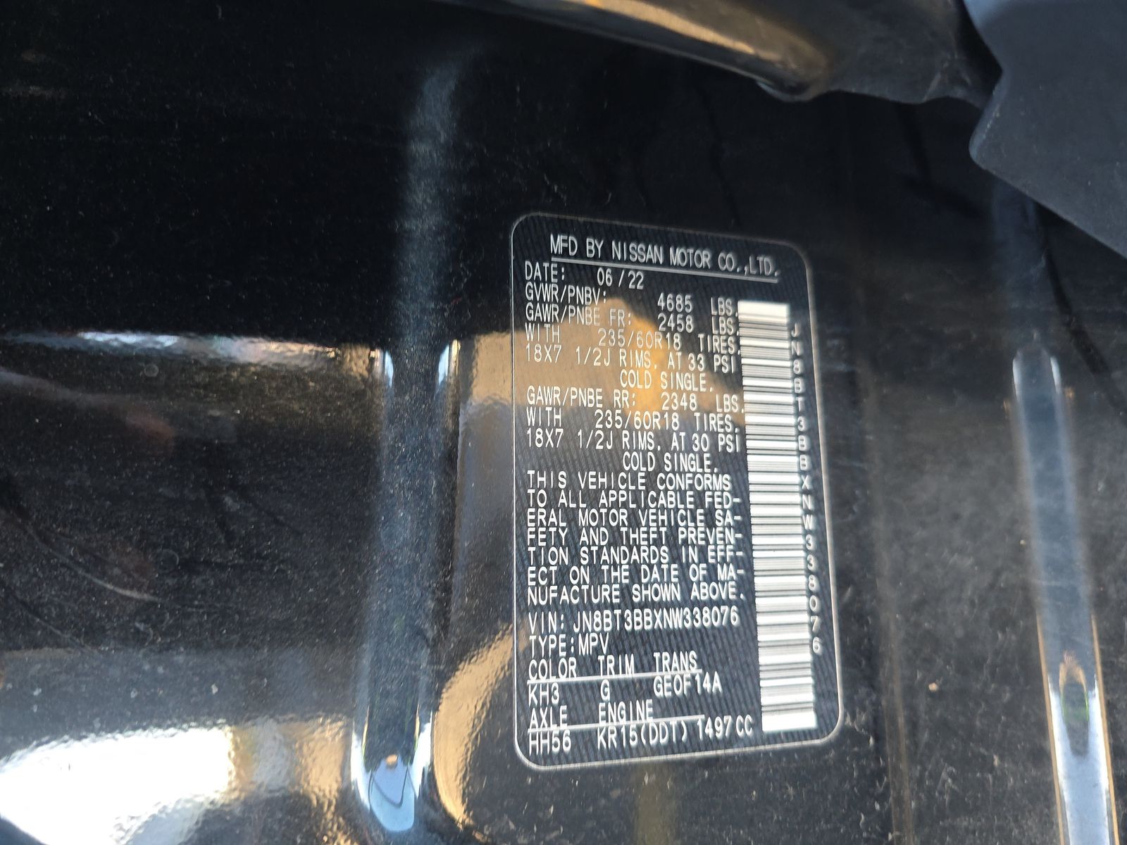 2022 Nissan Rogue SV AWD