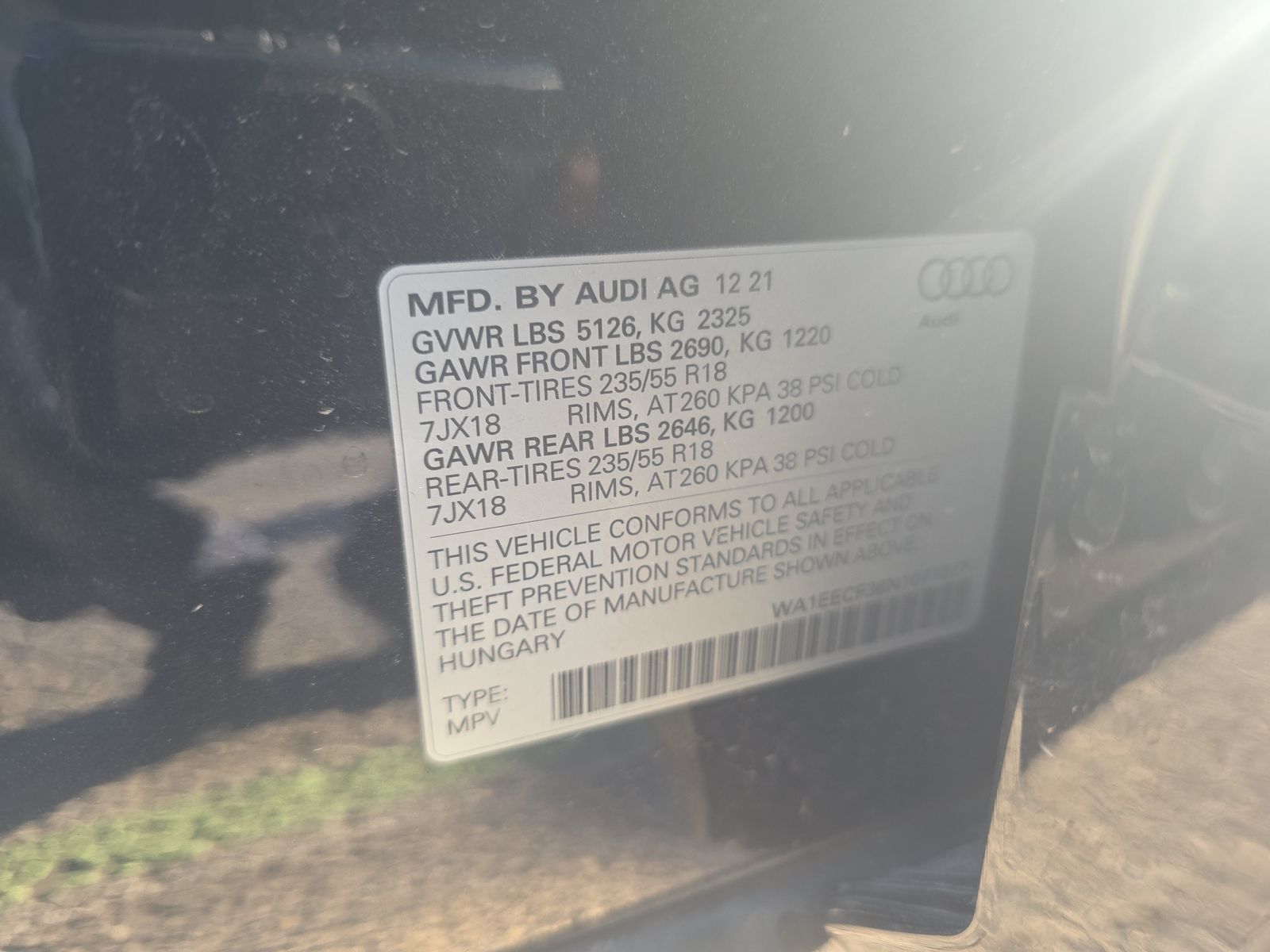 2022 Audi Q3 2.0T S line Premium Plus AWD