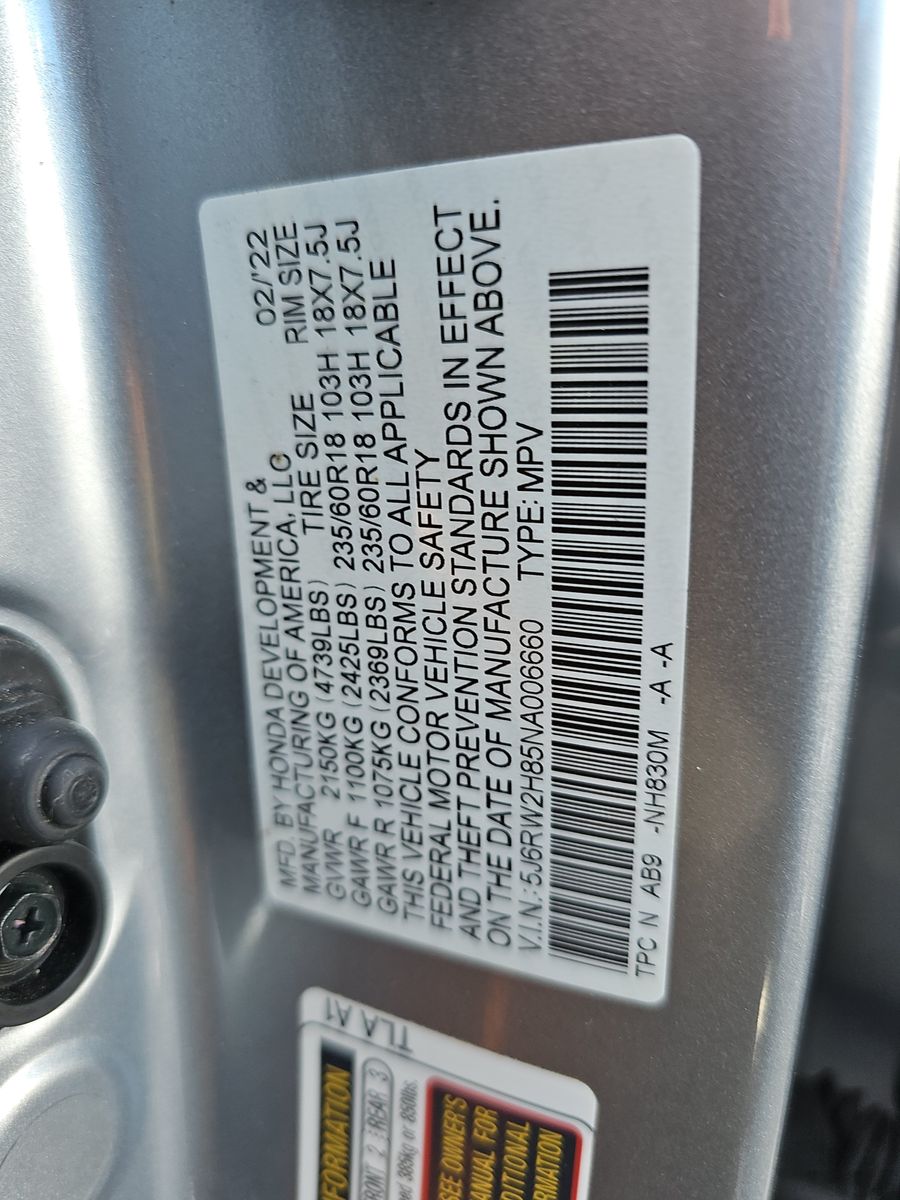 2022 Honda CR-V EX-L AWD