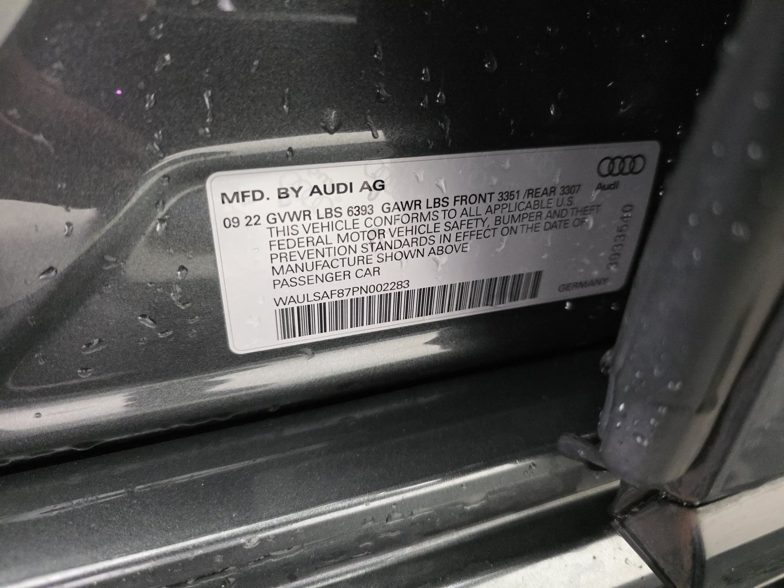 2023 Audi S8 Base AWD