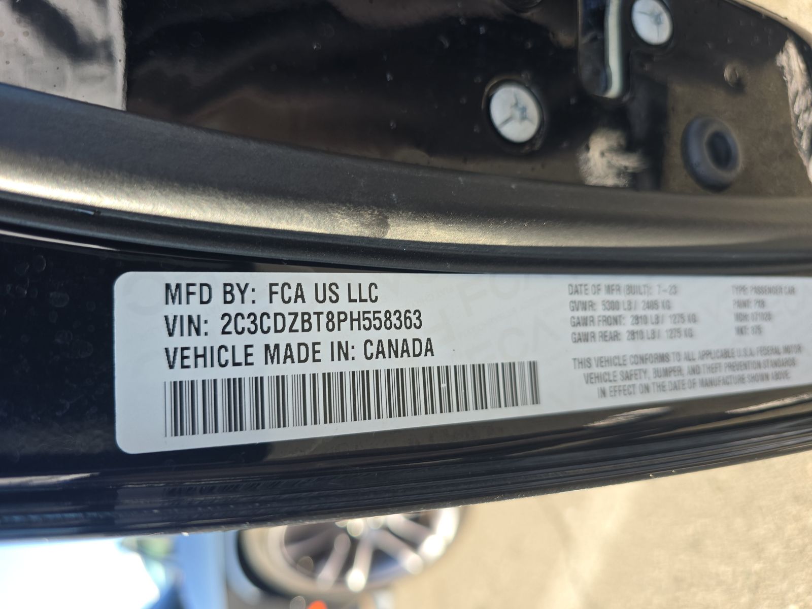 2023 Dodge Challenger R/T RWD