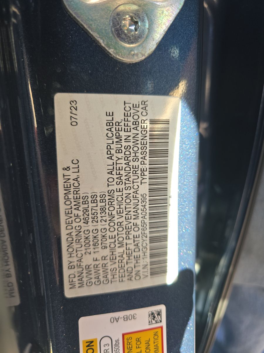 2023 Honda Accord Hybrid EX-L FWD