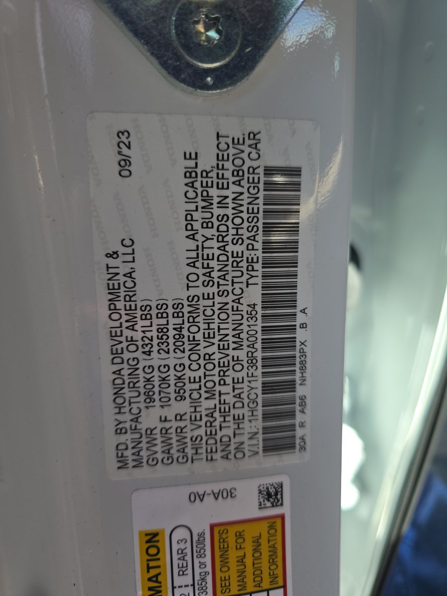 2024 Honda Accord EX FWD