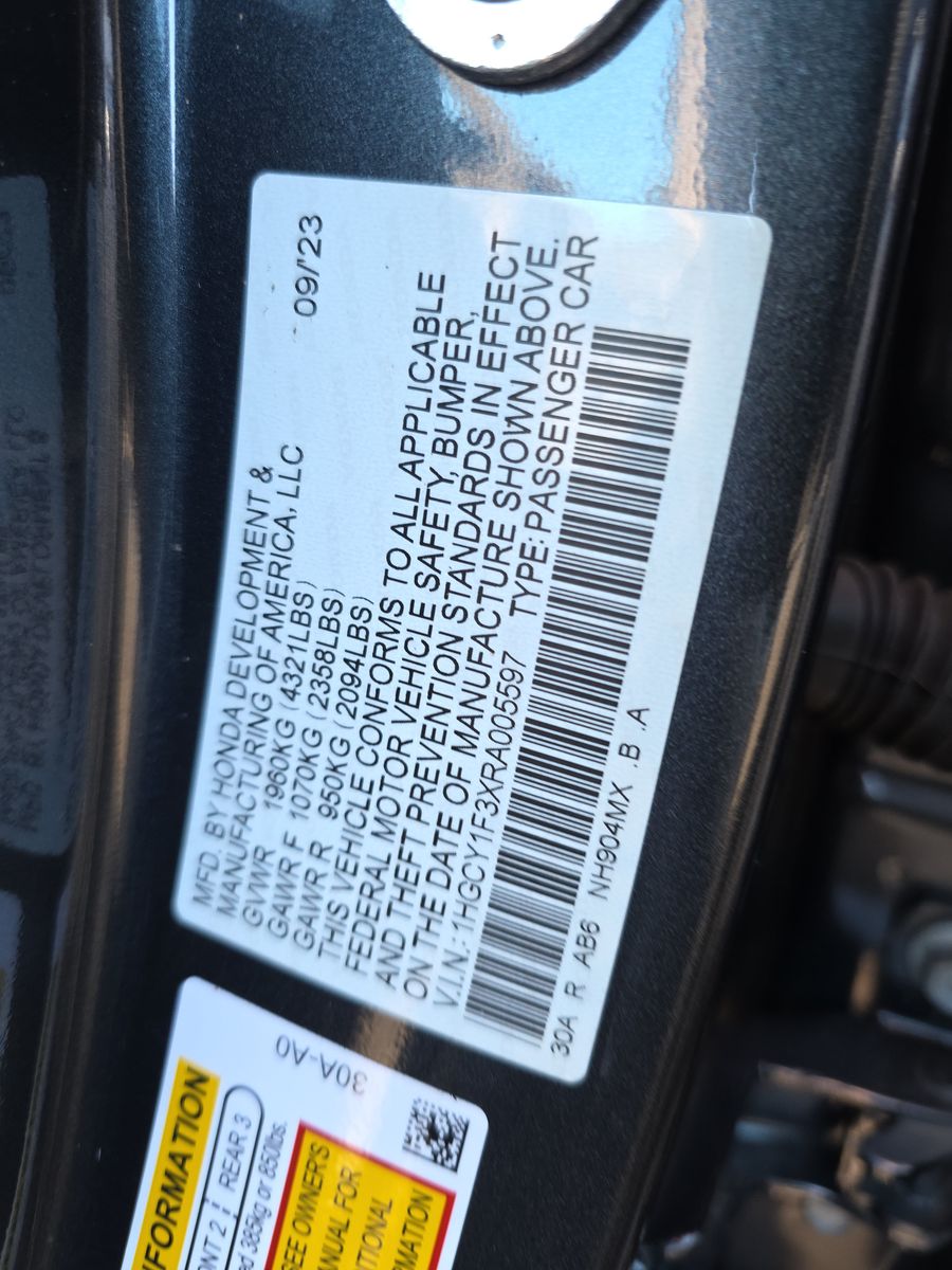 2024 Honda Accord EX FWD