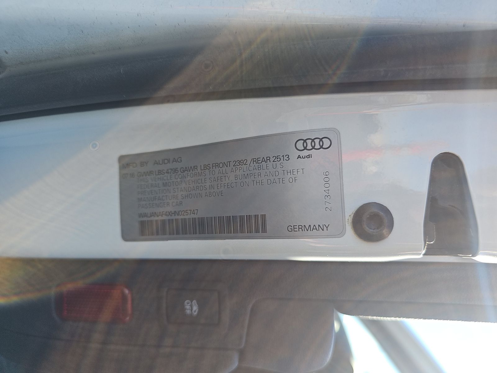 2017 Audi A4 Premium AWD