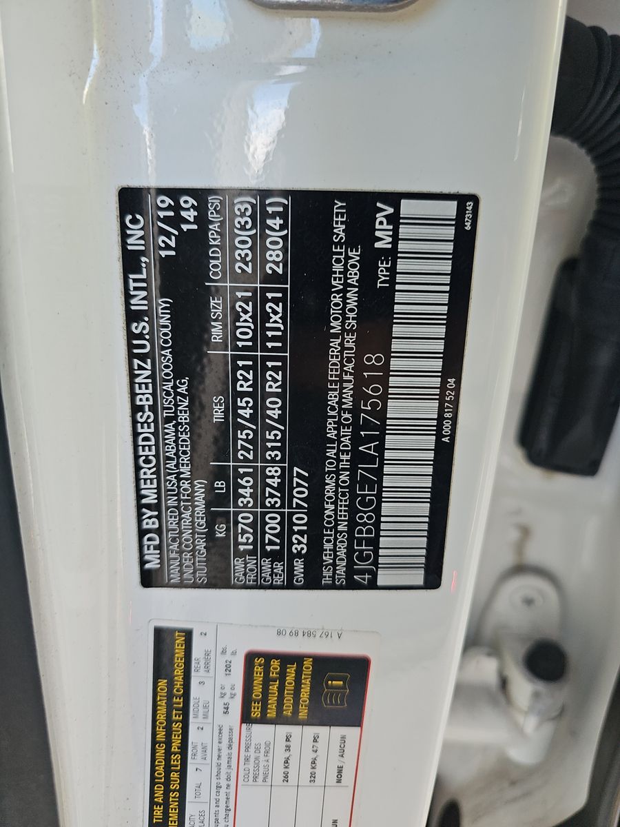 2020 Mercedes-Benz GLE GLE 580 AWD