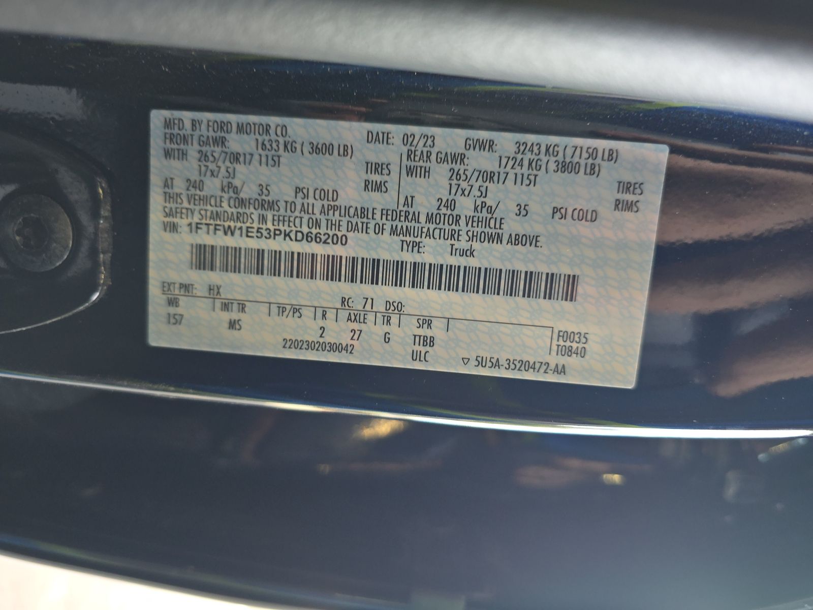 2023 Ford F-150 Lariat AWD