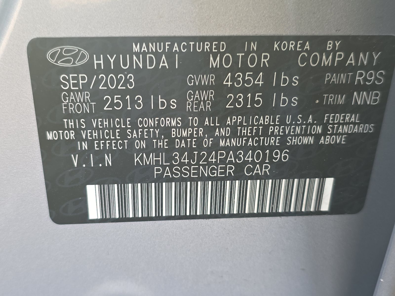 2023 Hyundai Sonata Limited FWD