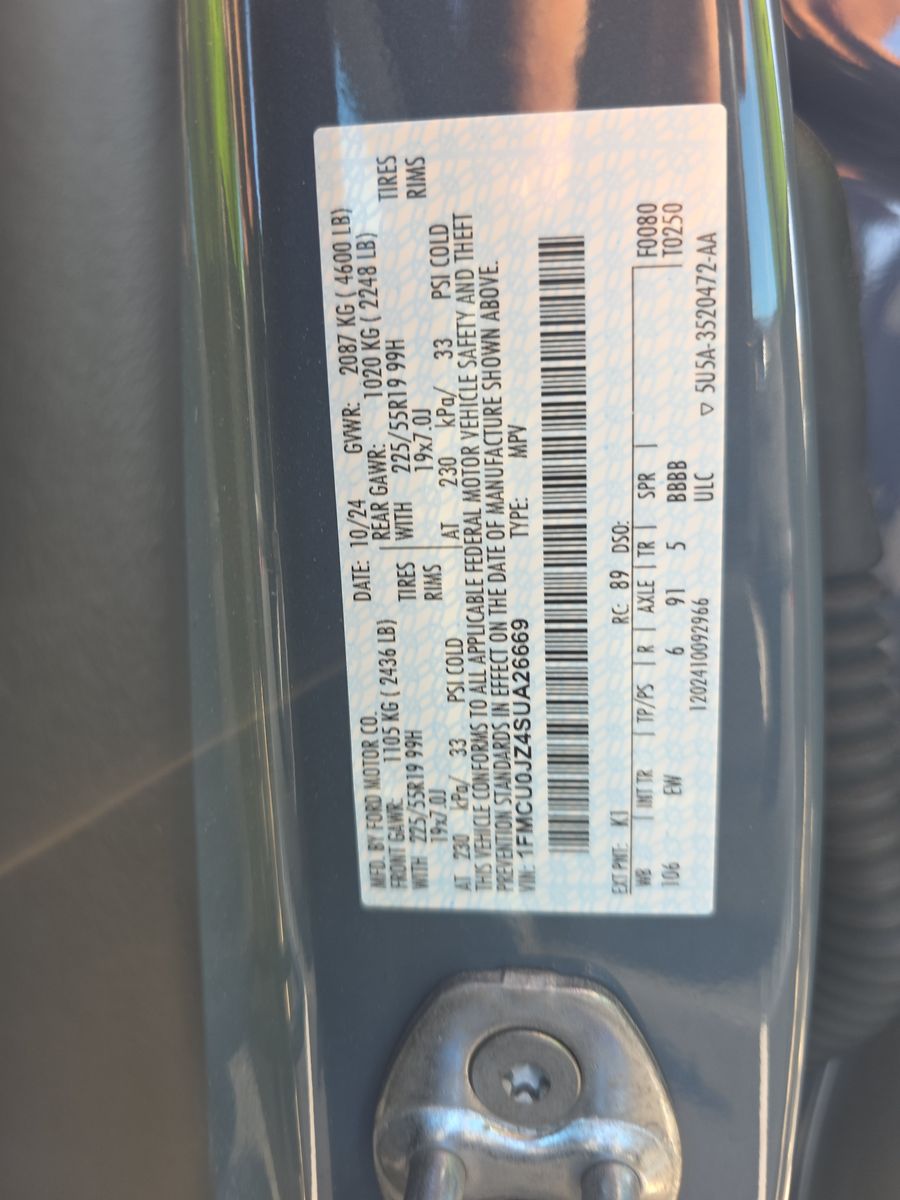 2025 Ford Escape Hybrid Platinum FWD