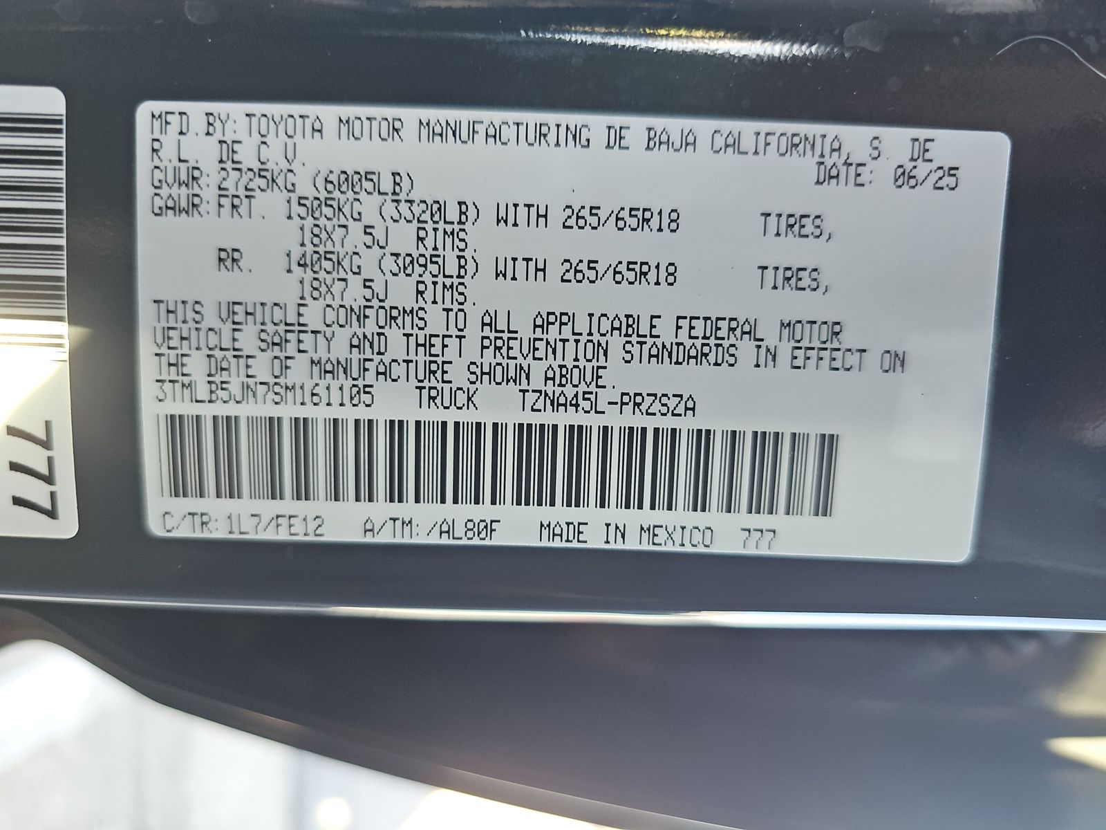 2025 Toyota Tacoma TRD Sport AWD