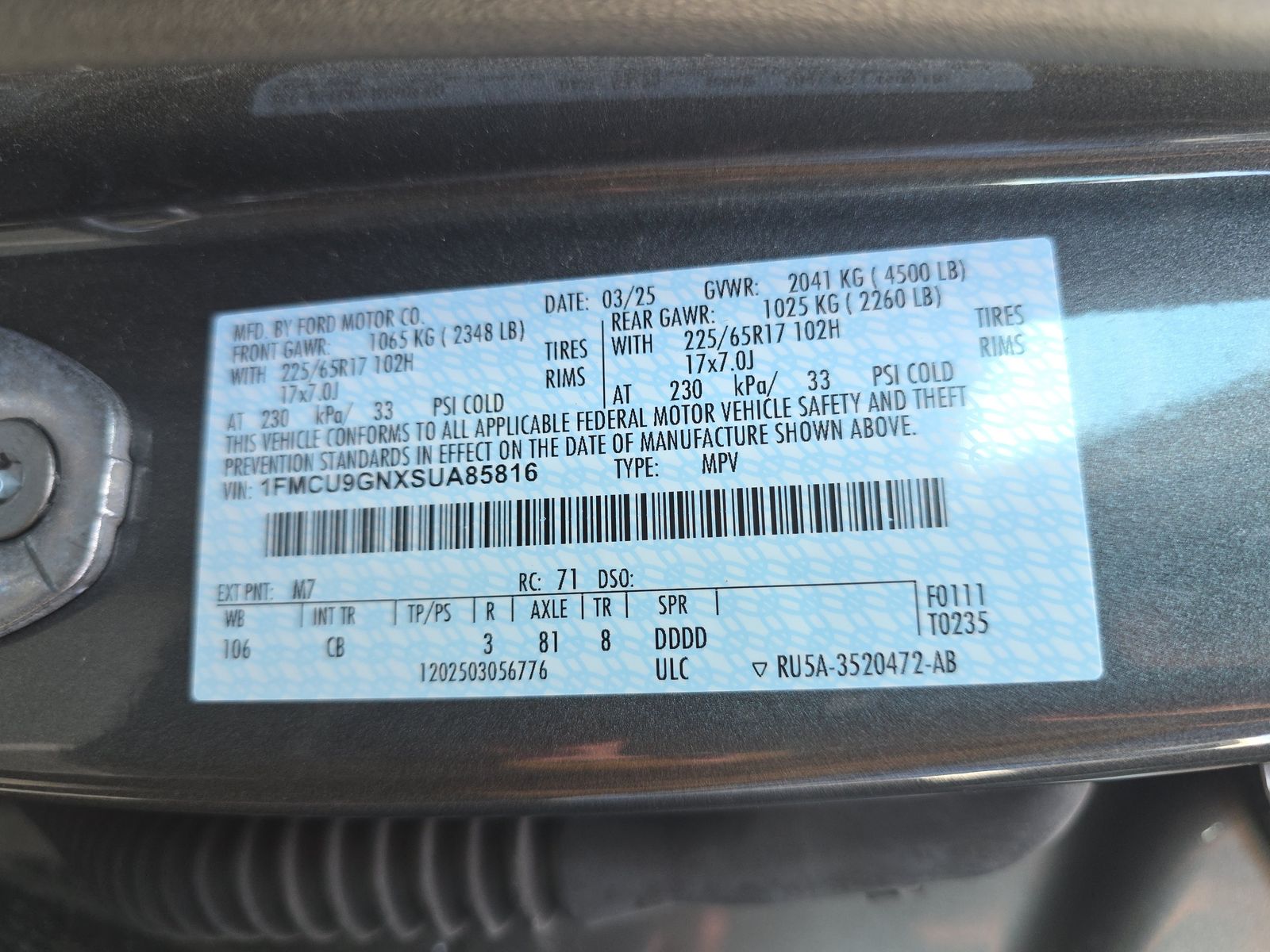 2025 Ford Escape Active AWD