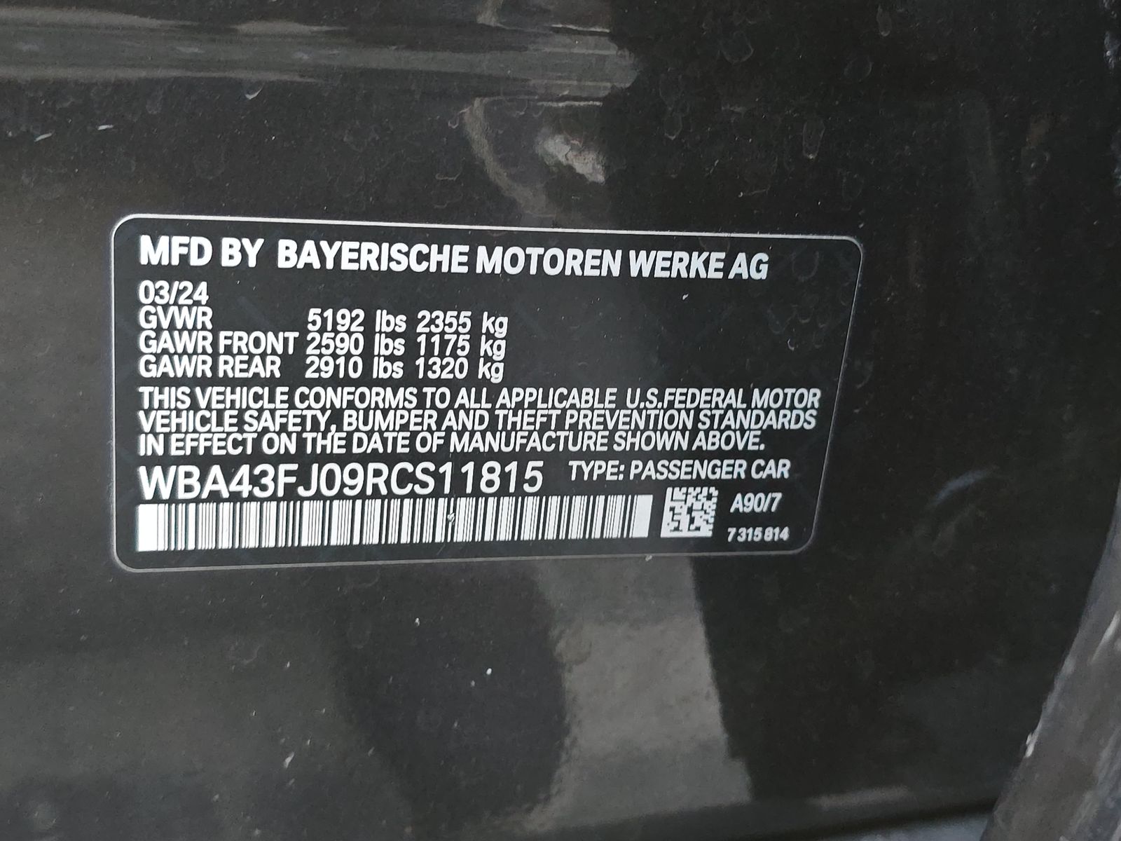 2024 BMW 5 Series 530i RWD