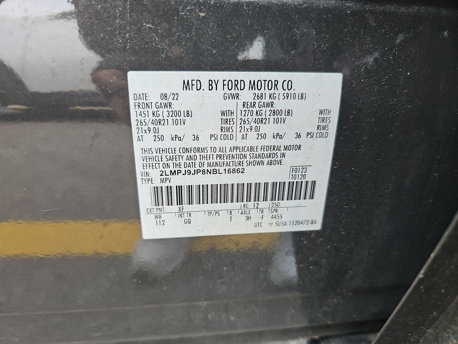 2022 Lincoln Nautilus Black Label AWD