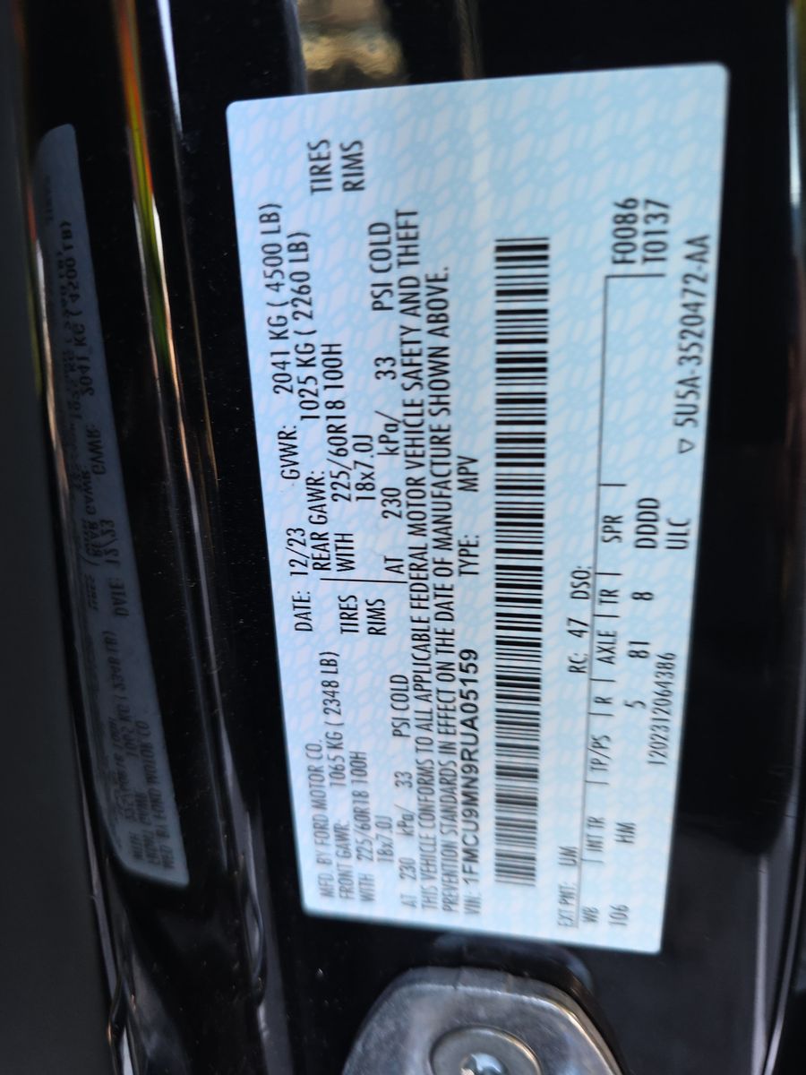 2024 Ford Escape ST-Line AWD