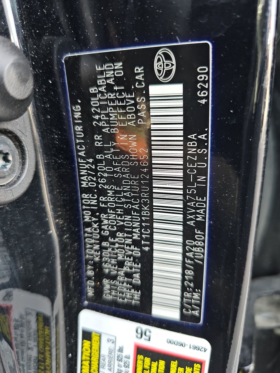 2024 Toyota Camry LE AWD