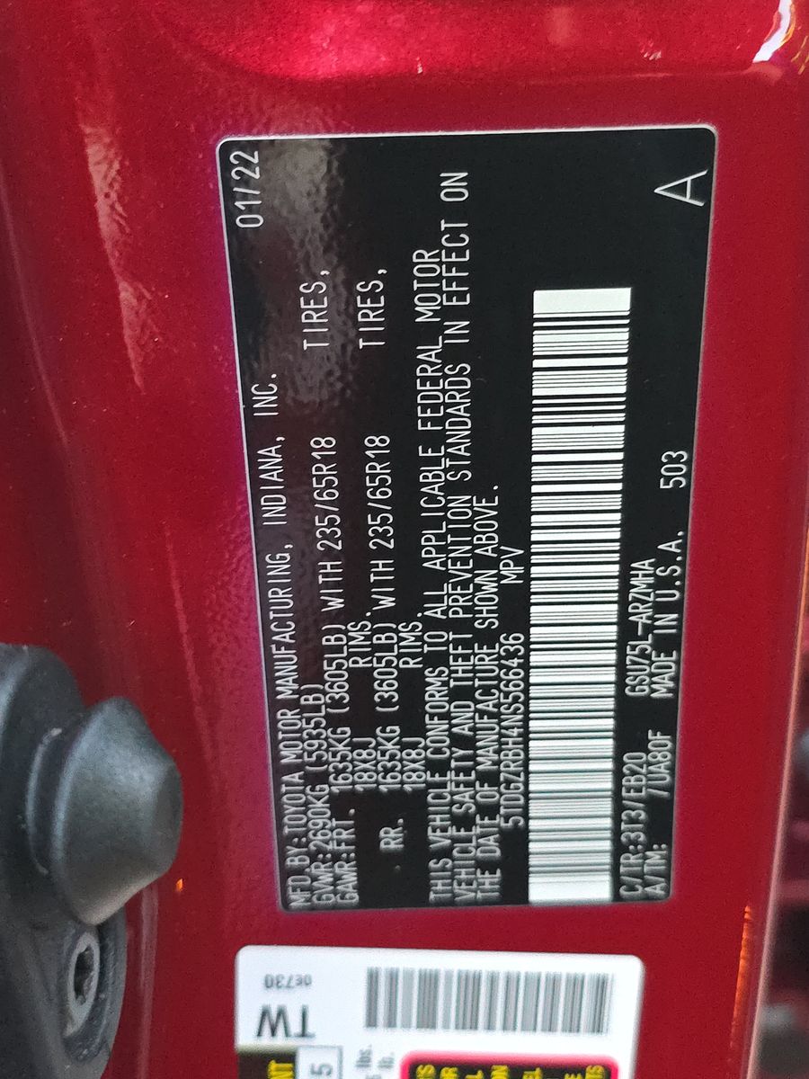 2022 Toyota Highlander XLE AWD