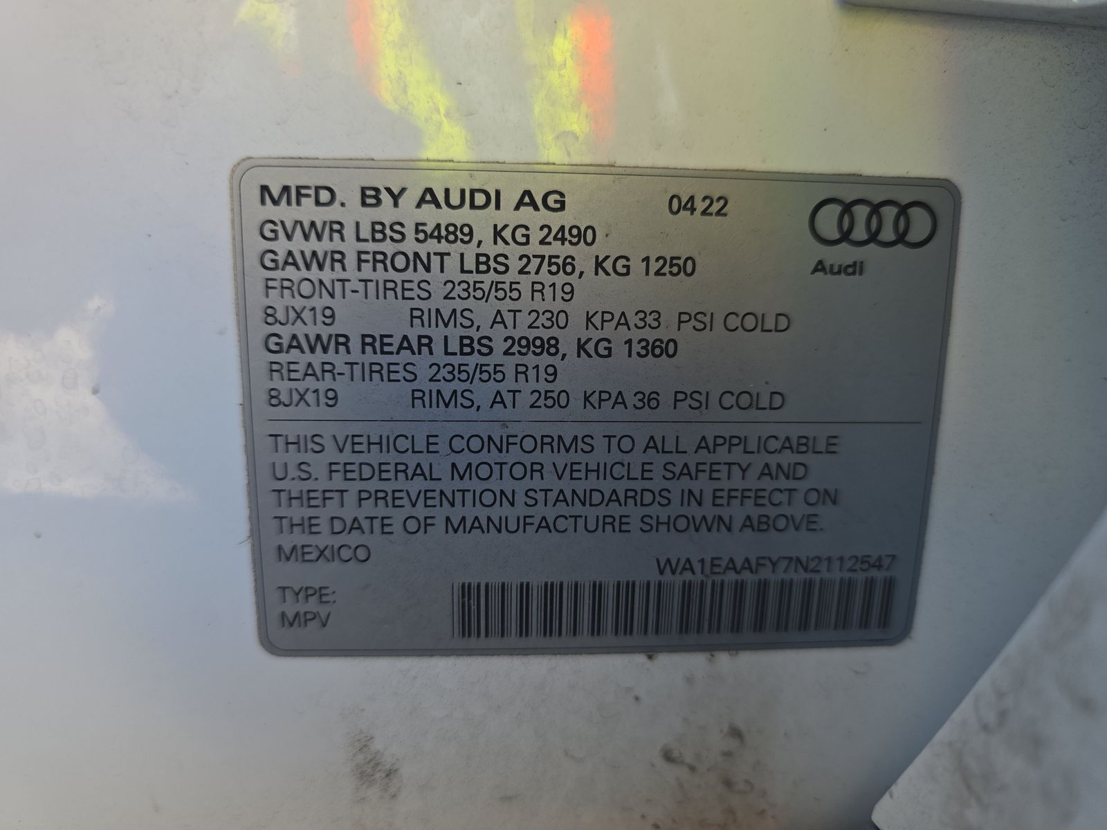 2022 Audi Q5 S line Premium Plus AWD