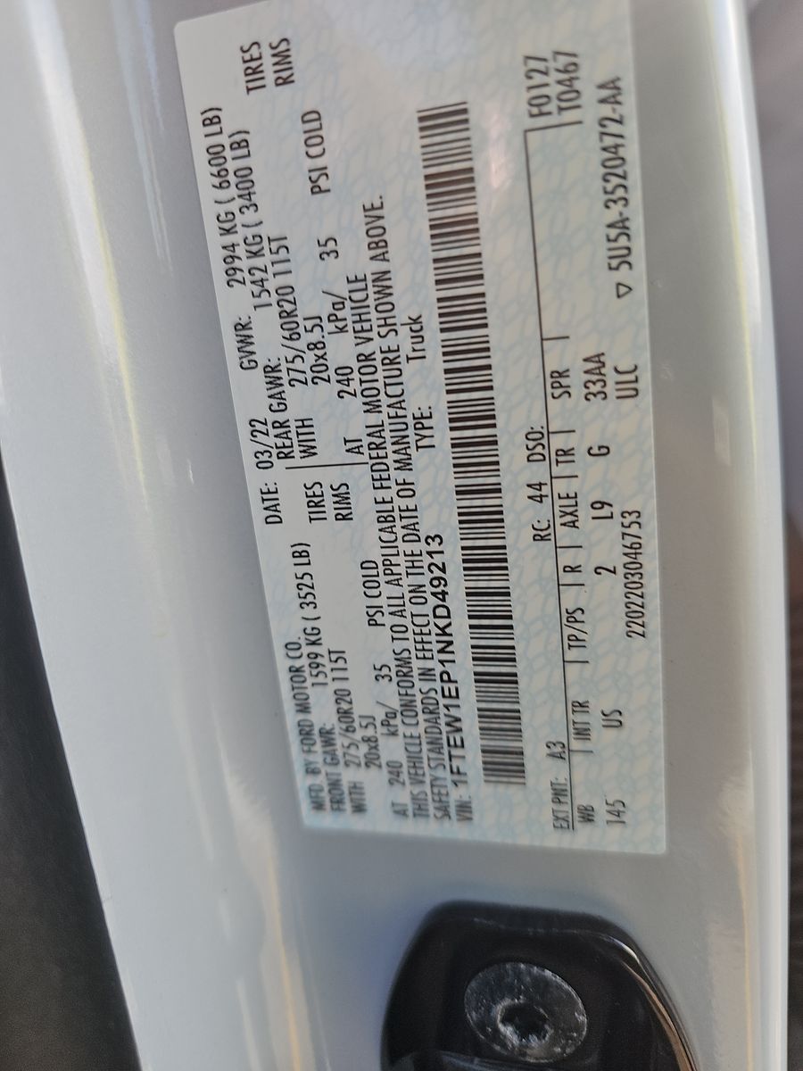 2022 Ford F-150 XLT AWD