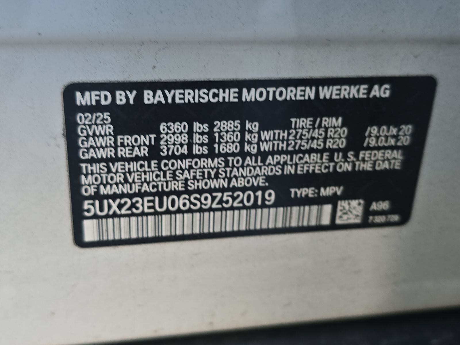 2025 BMW X5 xDrive40i AWD