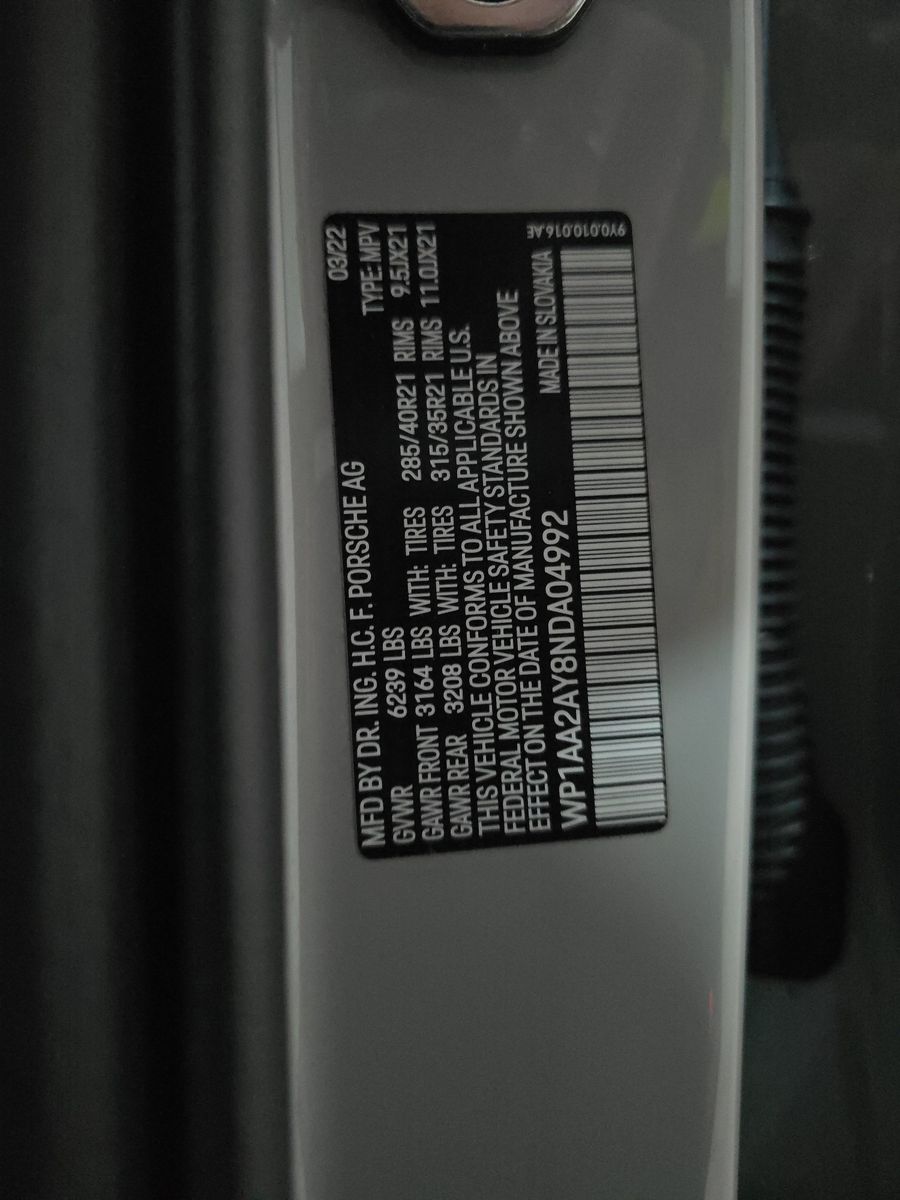 2022 Porsche Cayenne Base AWD