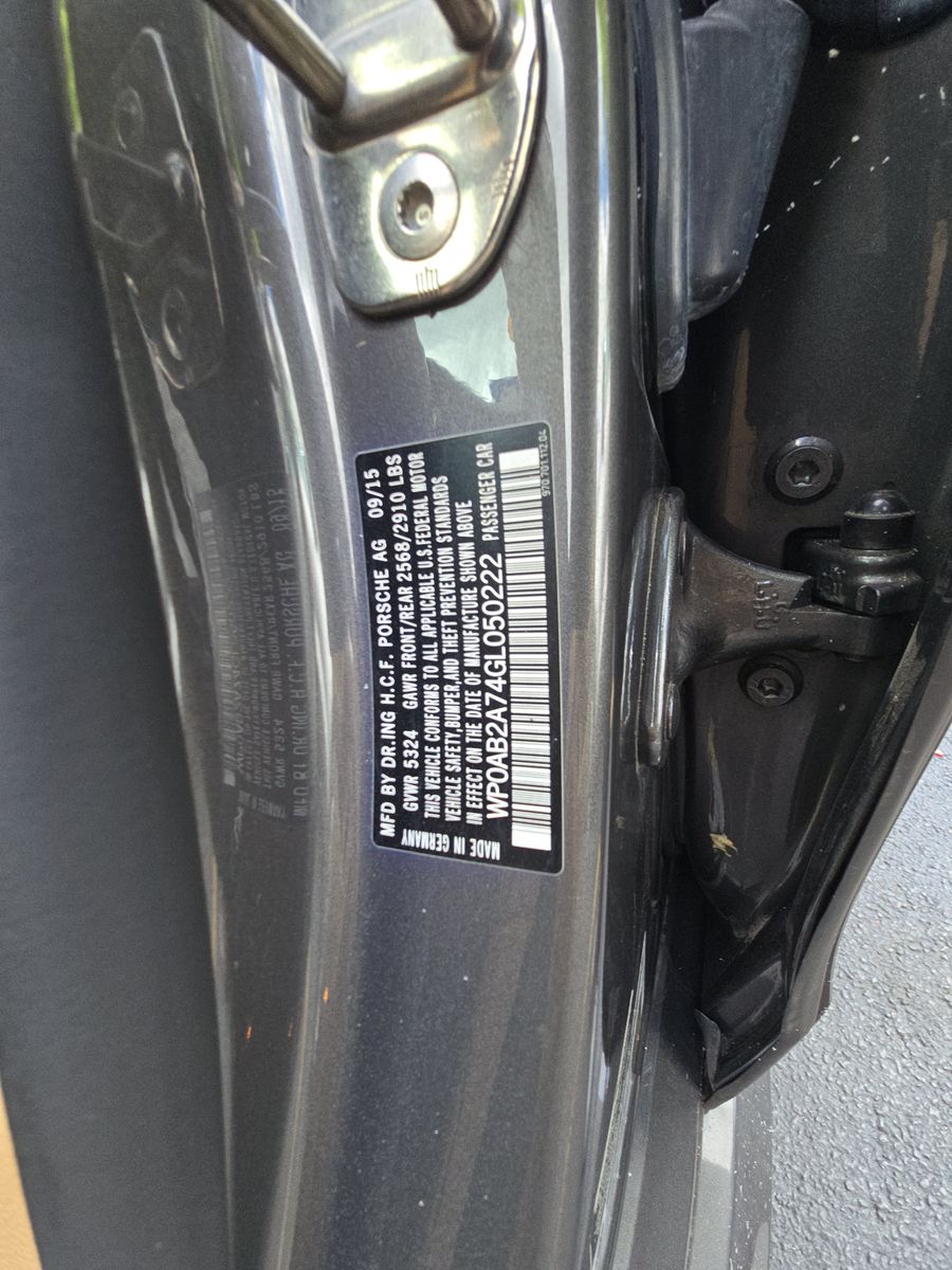 2016 Porsche Panamera S RWD