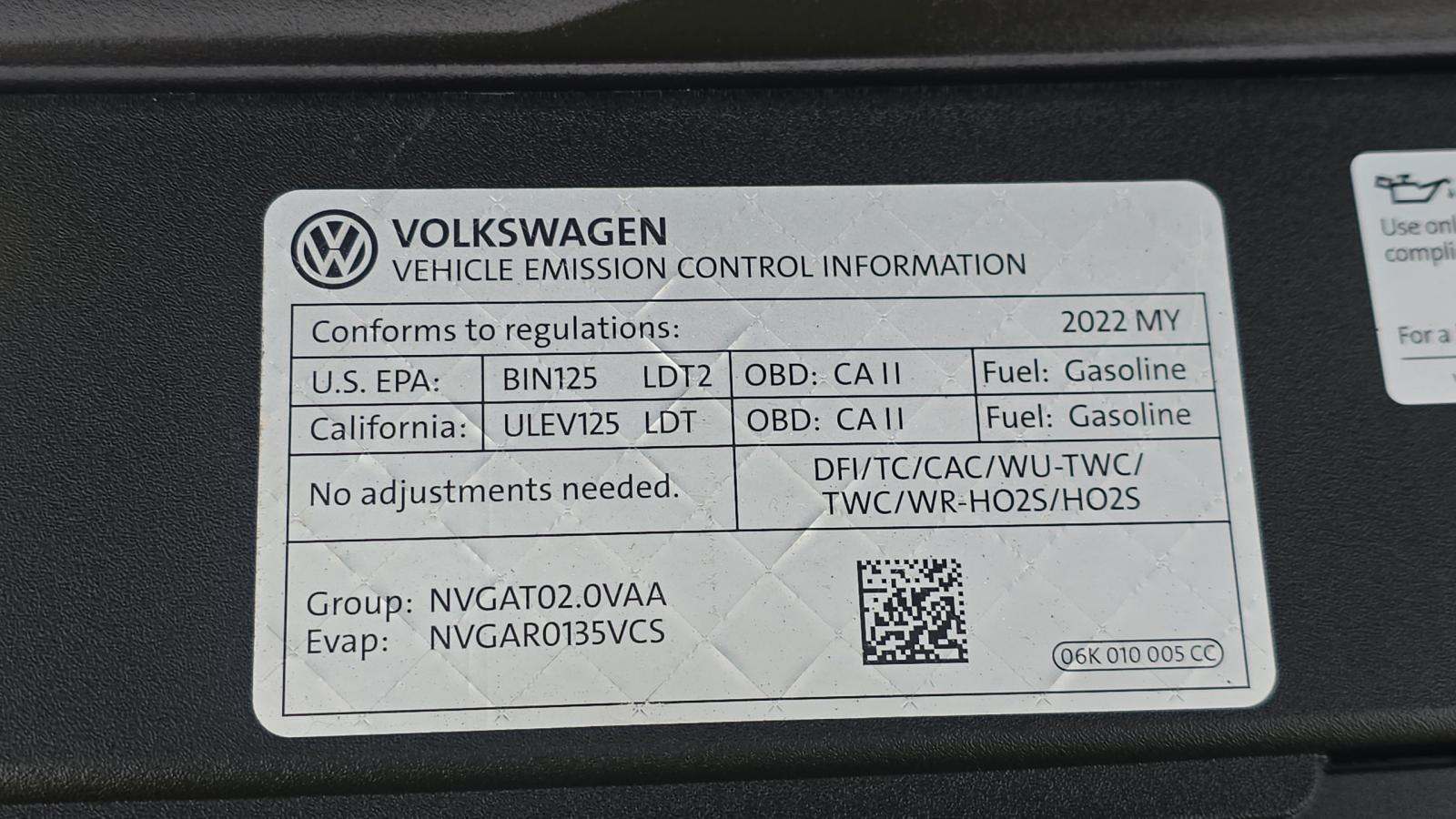 2022 Volkswagen Atlas 2.0T SE FWD