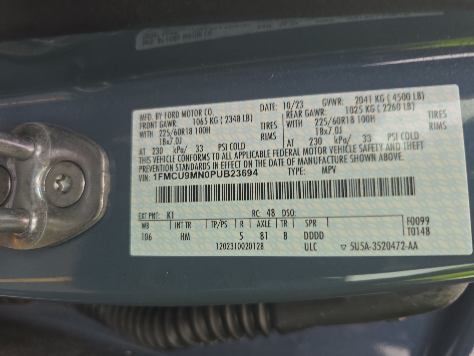 2023 Ford Escape ST-Line AWD