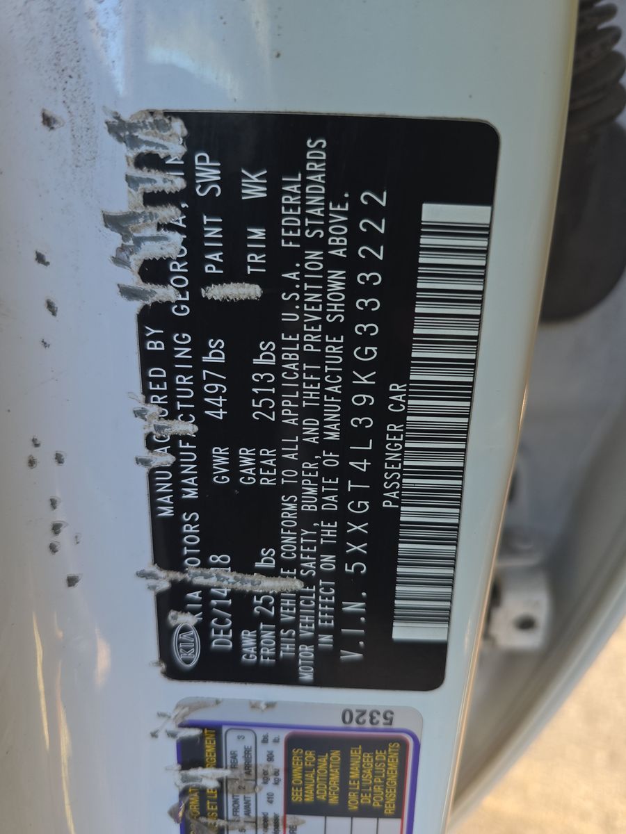 2019 Kia Optima S FWD