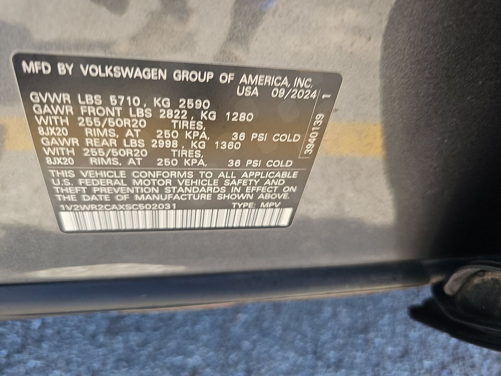 2025 Volkswagen Atlas 2.0T SE FWD