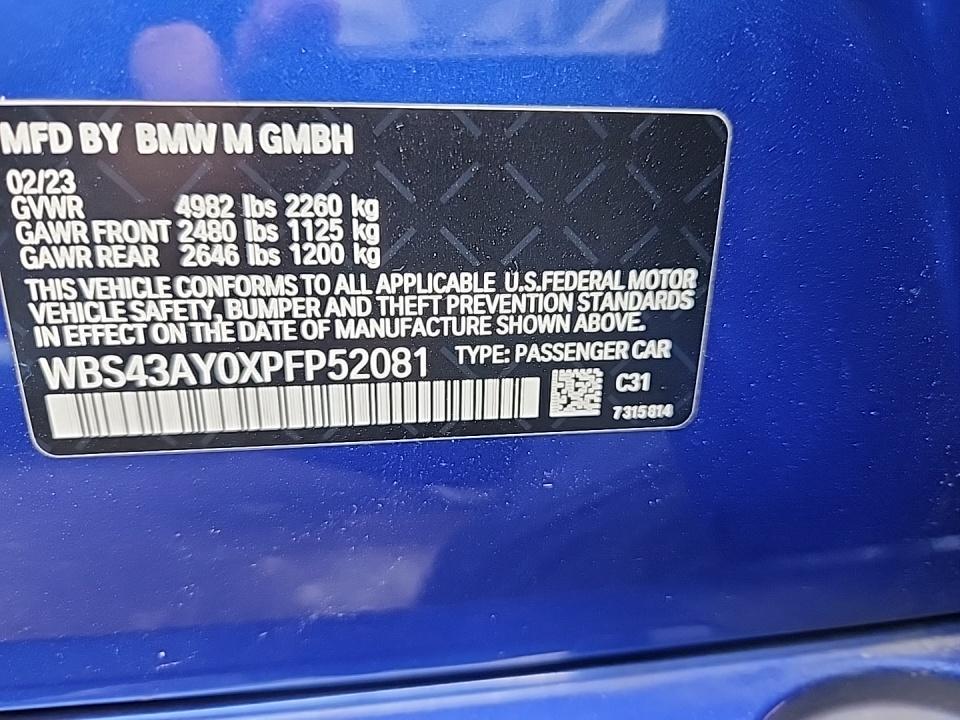 2023 BMW M3 Competition xDrive AWD