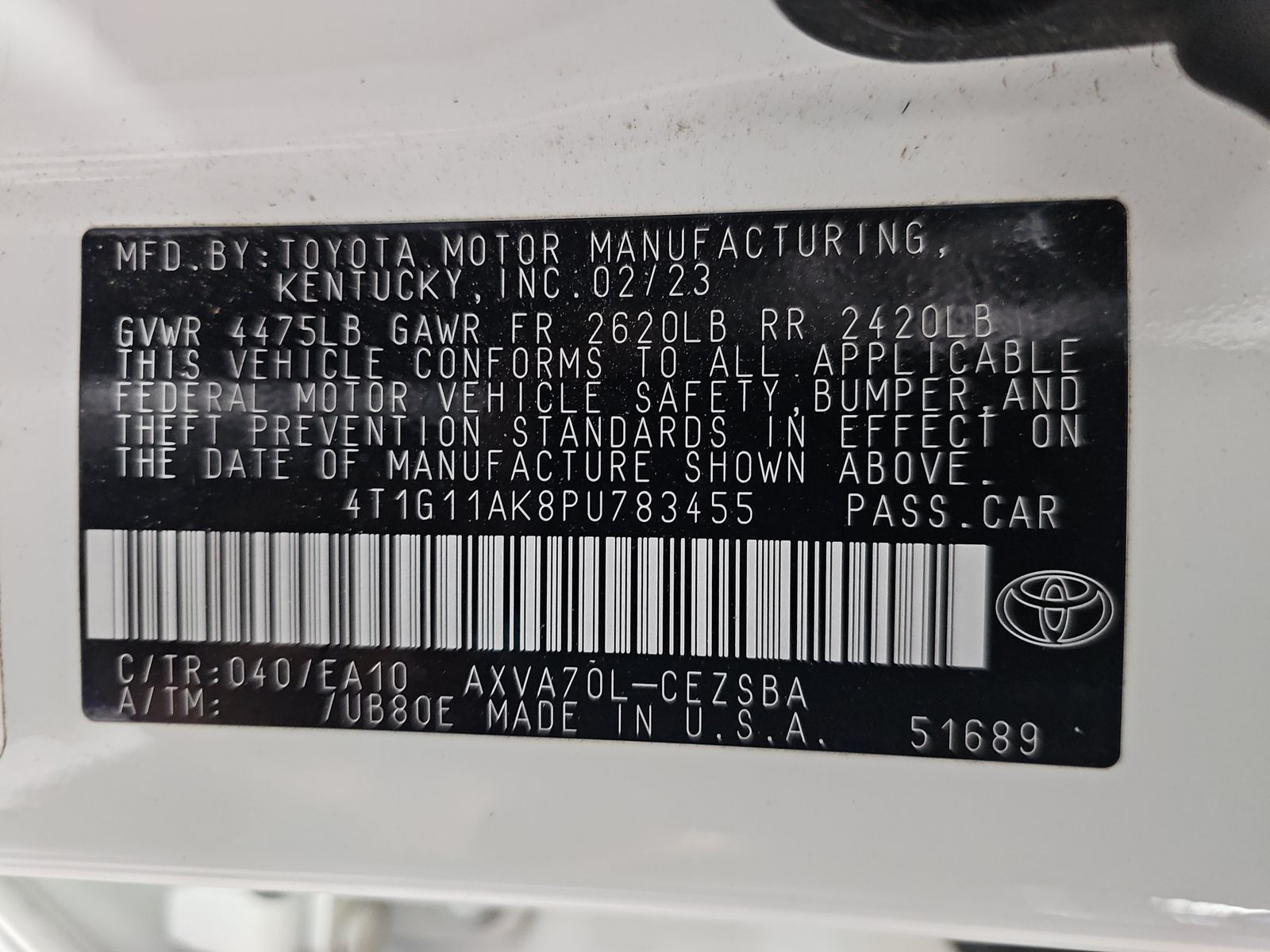 2023 Toyota Camry SE FWD